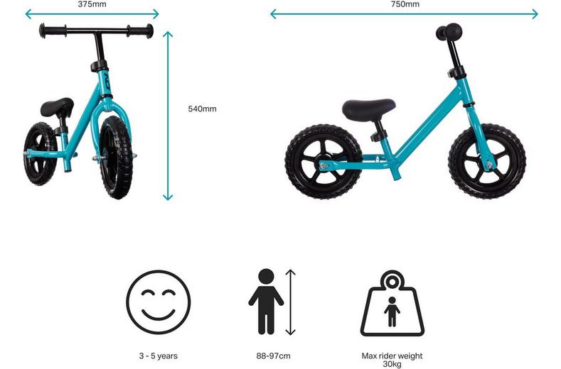 Indi Balance Bike, Blue - 10" Wheel Indi Balance Bike, Blue - 10" Wheel