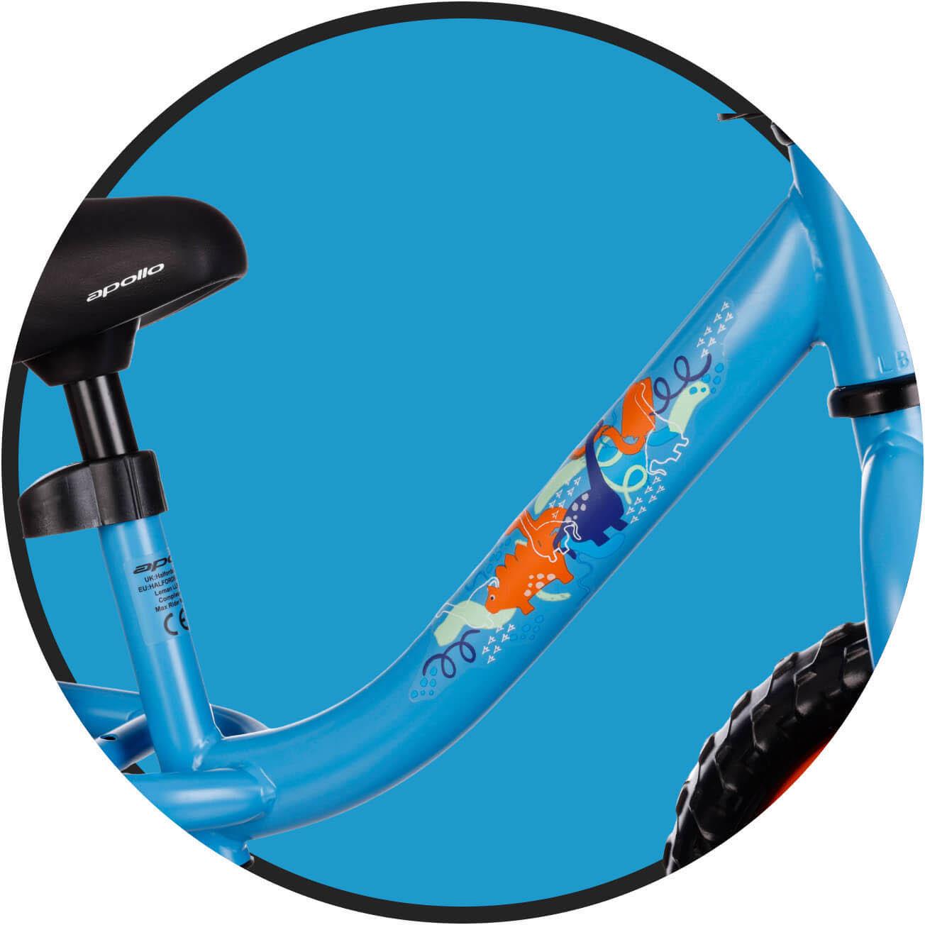 Apollo Wizzer, Blue Dinosaurs - 10" Wheel