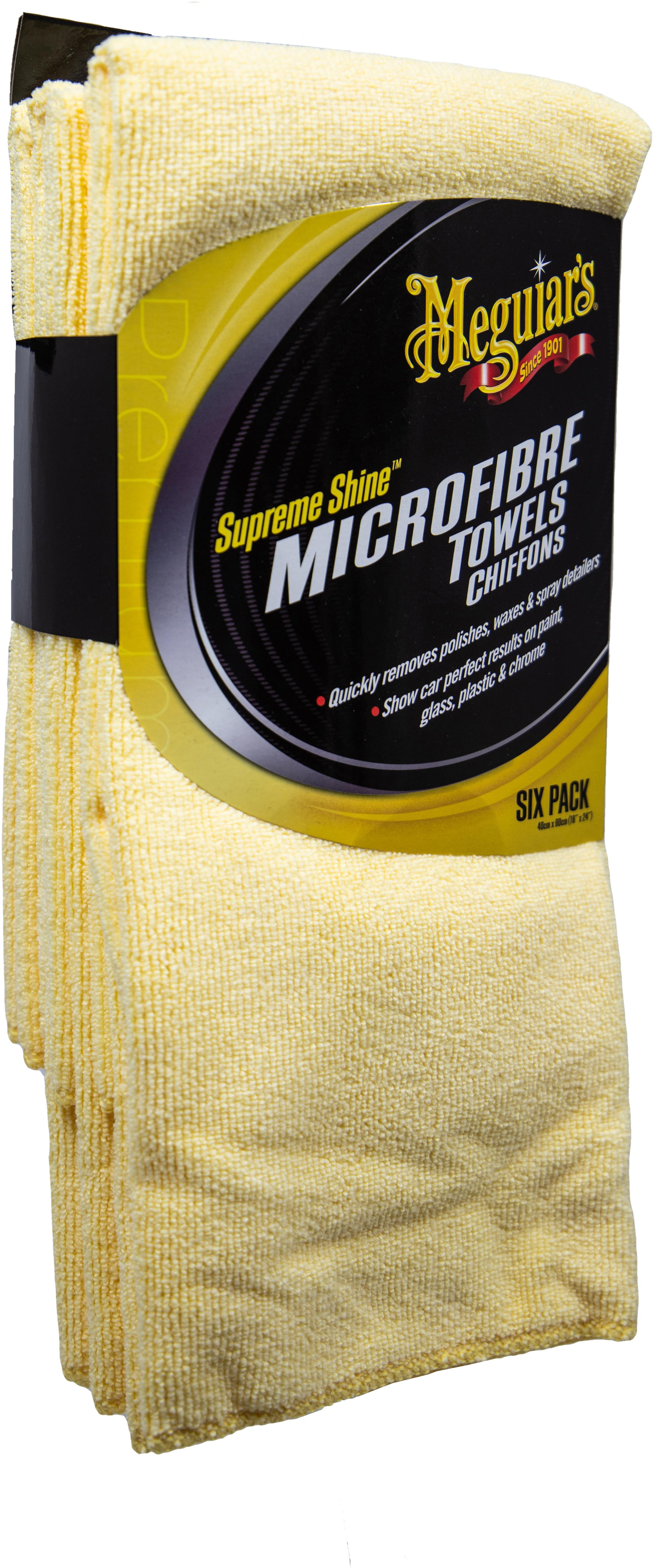 Meguiar's Supreme Shine Microfibre Towels 6 Pack