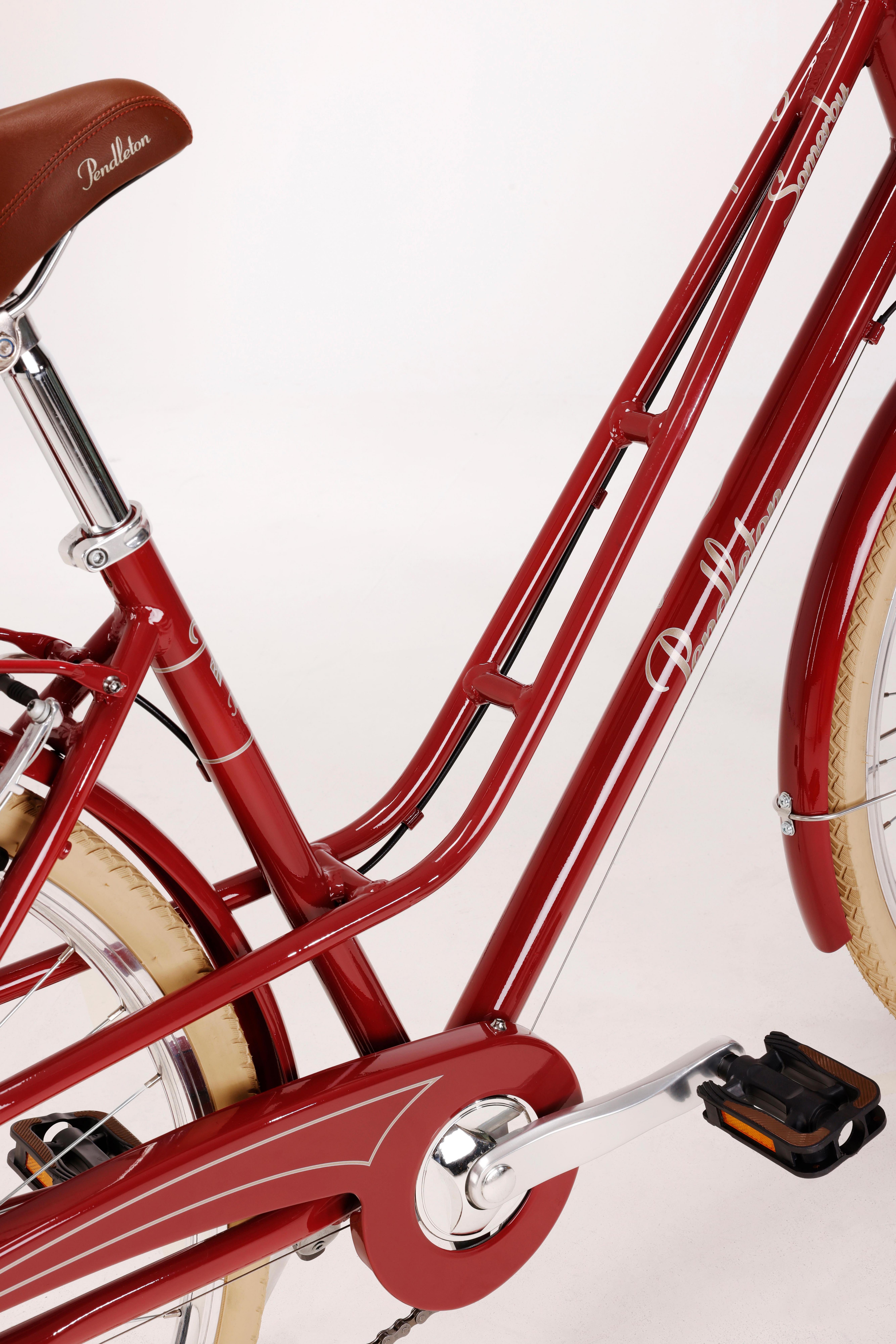 Pendleton Somerby Hybrid Bike - Maroon Red - S, M Frames