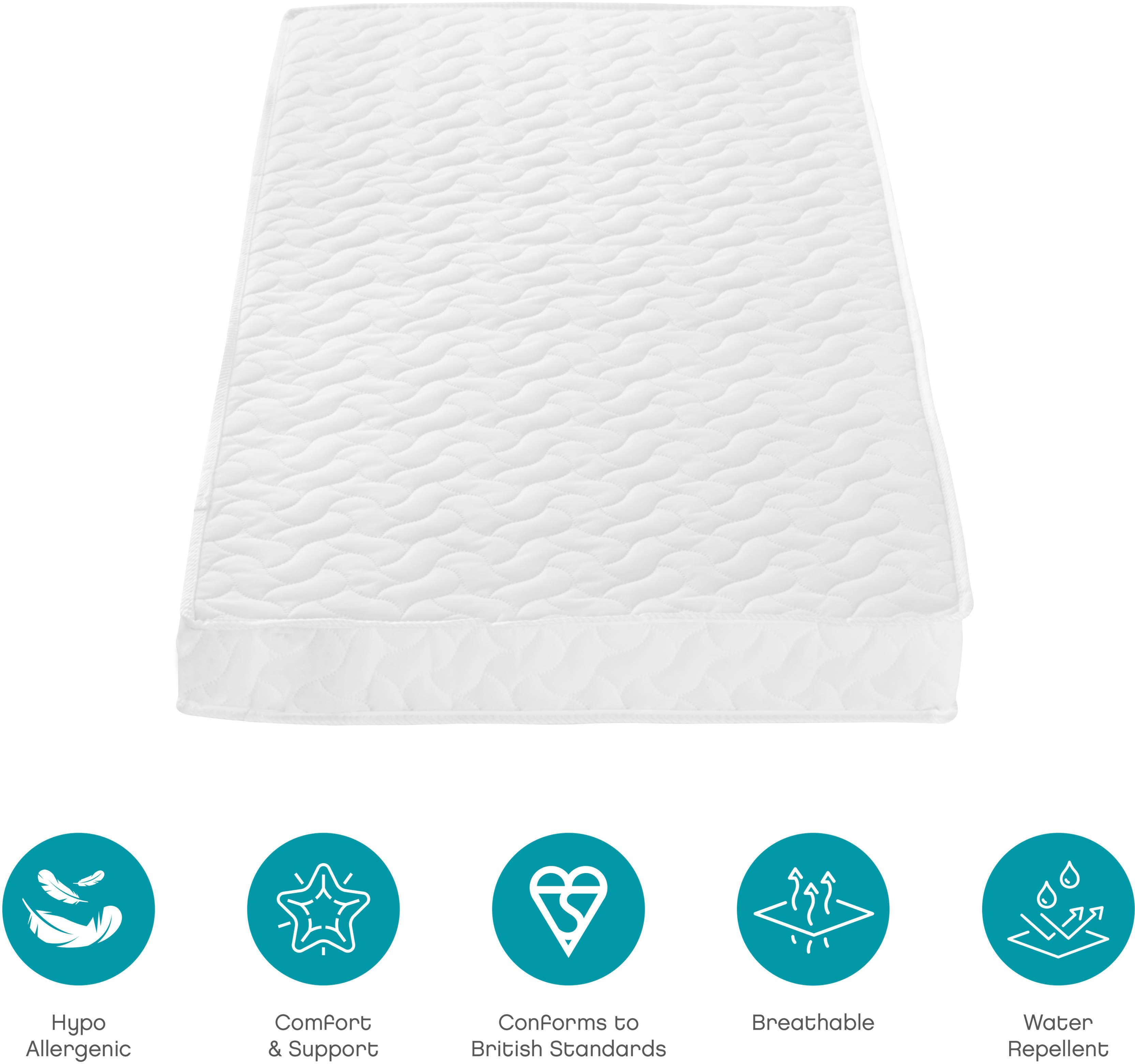 Pocket Sprung Cot Bed Mattress (70 x 140 cm)