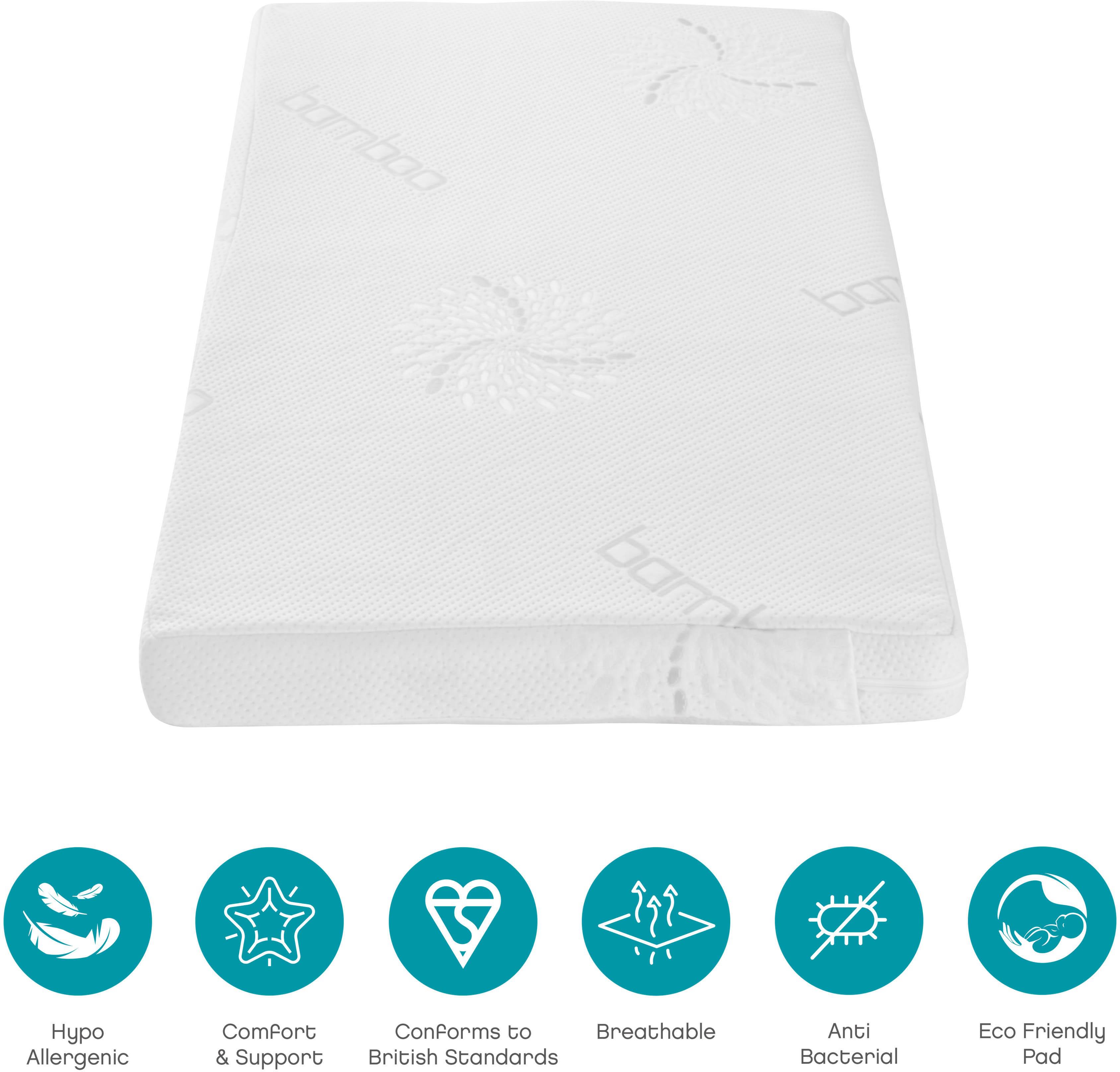 Natural Coir Fibre Cot Bed Mattress (70 x 140 cm)