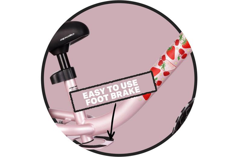 Apollo Wizzer, Pink Strawberries - 12" Wheel Apollo Wizzer, Pink Strawberries - 12" Wheel