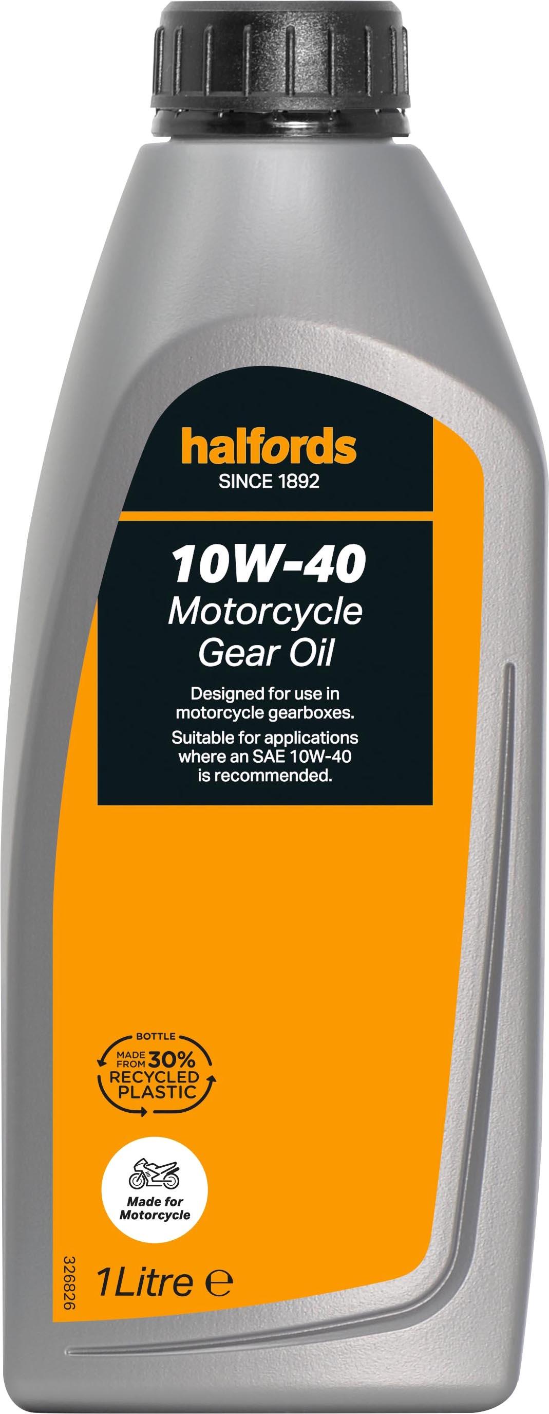 Halfords 10W-40 Motorcycle Oil 1L