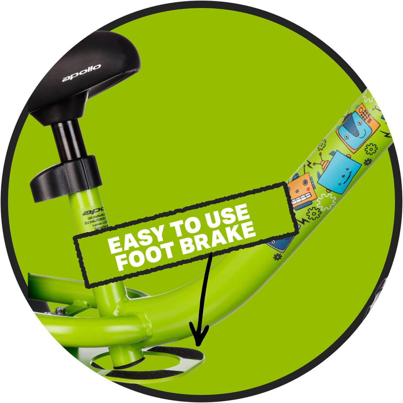 Apollo Wizzer, Green Robots - 12" Wheel