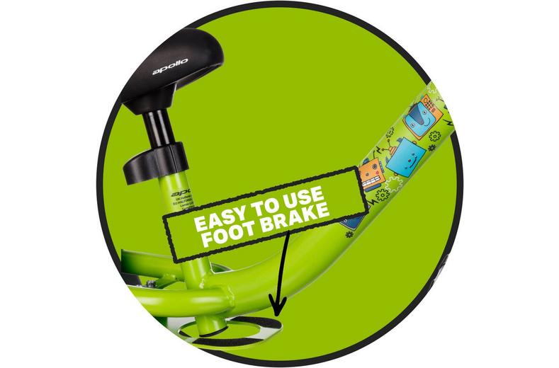 Apollo Wizzer, Green Robots - 12" Wheel Apollo Wizzer, Green Robots - 12" Wheel