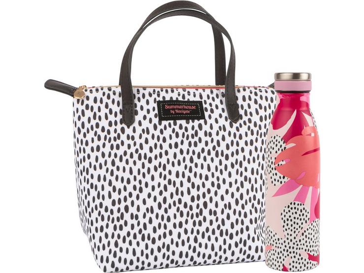 Tribal Fusion Insulated Lunch Tote - Spot & Stainless Steel Drinks Bottle