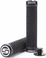 Halfords SRAM Sram Lockring Grips With Bar End Plugs, Black | Extra 8% off for BC Members