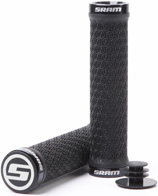 Halfords SRAM Sram Lockring Grips With Bar End Plugs, Black | Extra 8% off for BC Members