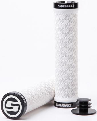SRAM Lockring Grips With Bar End Plugs, White
