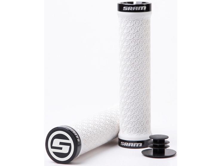 SRAM Lockring Grips With Bar End Plugs, White