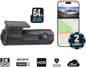BlackVue ELITE 8 1CH - 2K Quad HD HDR Dash Cam with 64GB MicroSD Card
