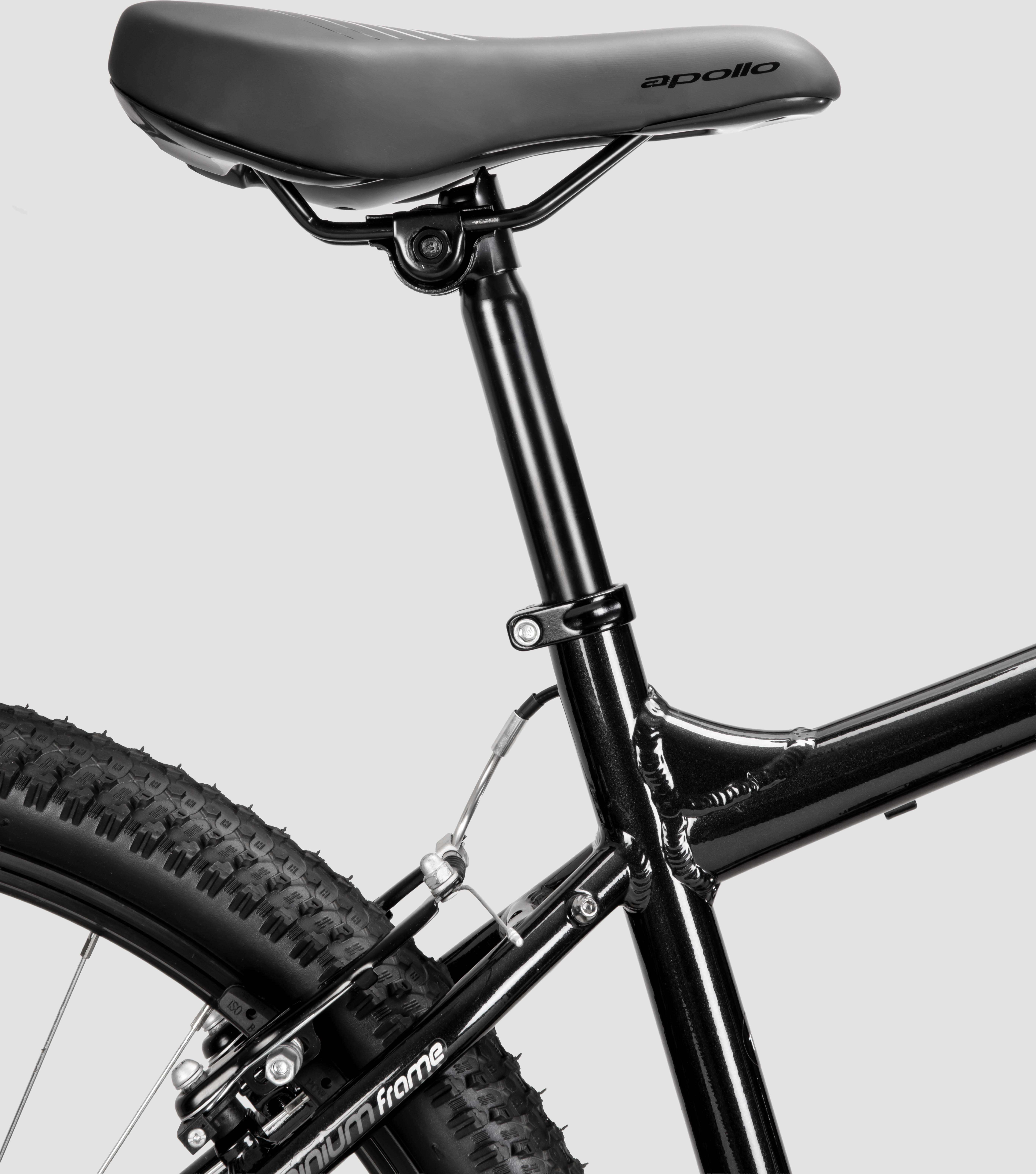 Apollo Phaze Black Mountain Bike - S, M, L Frames
