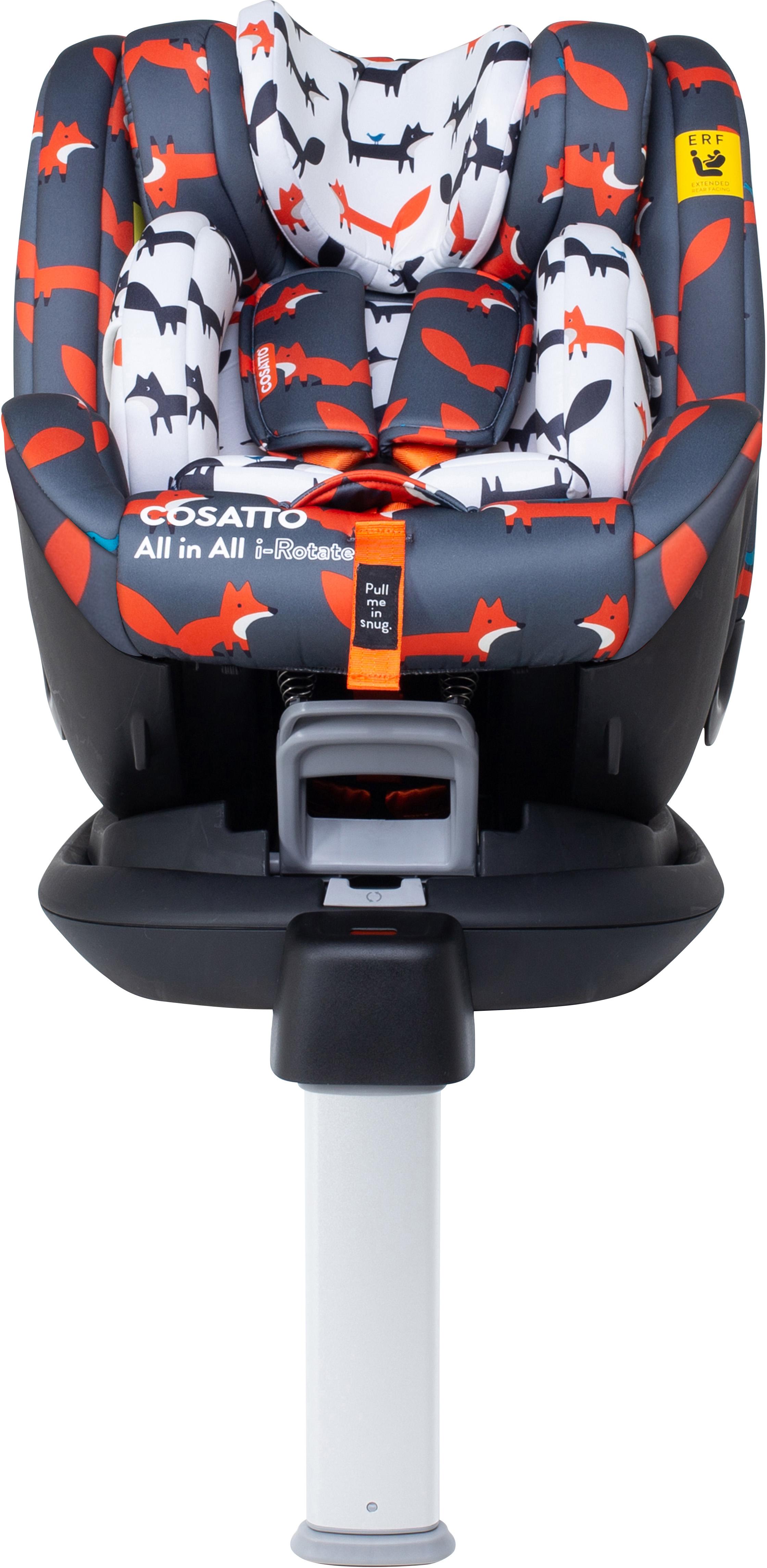 Cosatto All In All I-Rotate Group 0+1/2/3 Isofix Car Seat - Charcoal Mister Fox