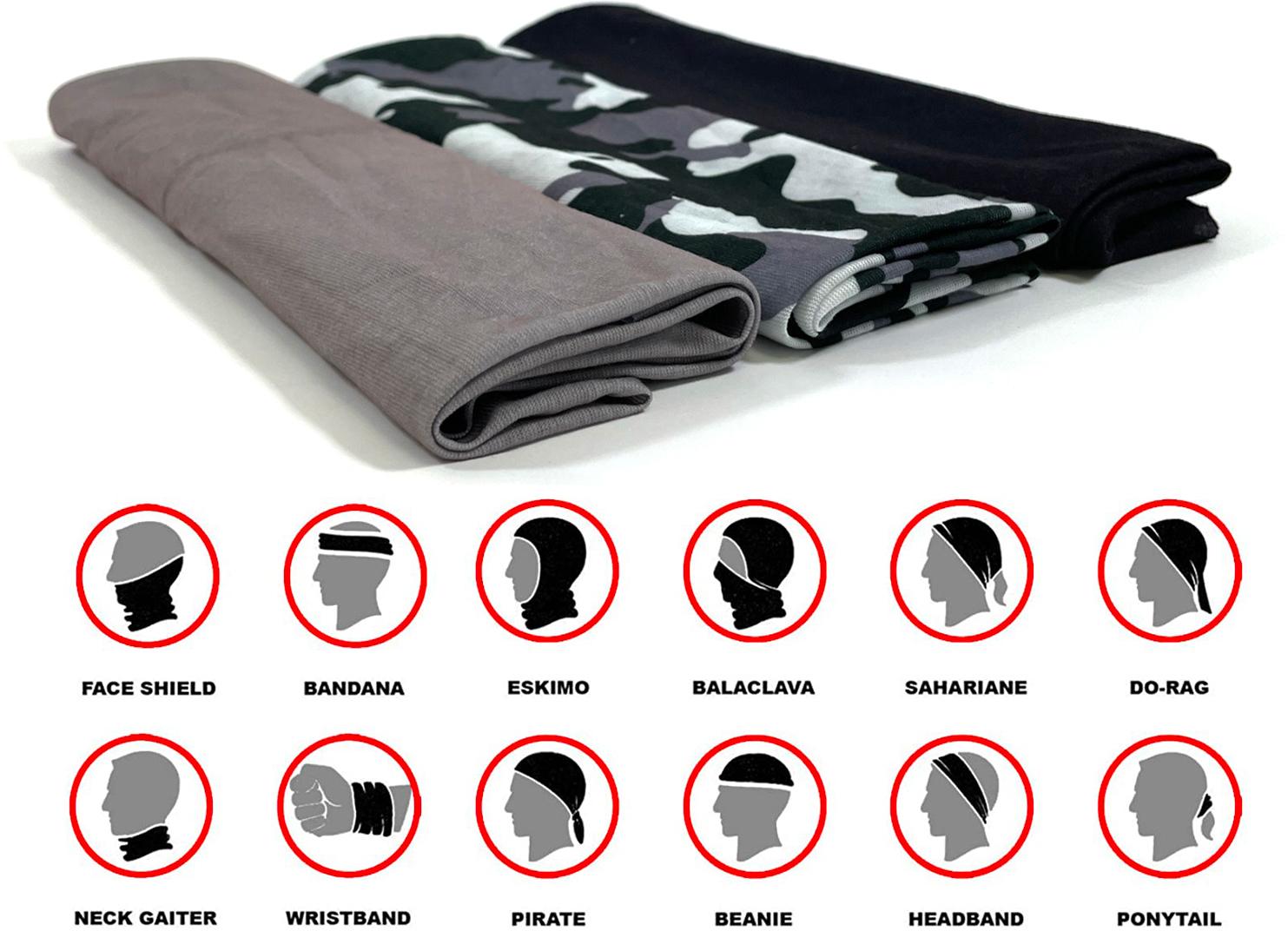 Halfords Core Neckwear 3pc Pack