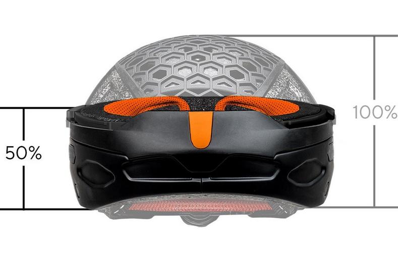 Newlane Folding Commuter Helmet Orange Size Large 61-63 Newlane Folding Commuter Helmet Orange Size Large 61-63