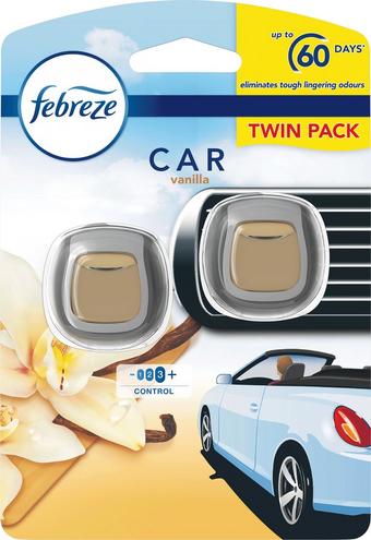 Febreze Clip Car Air Freshener Vanilla Bouquet 7ml - Branded Household -  The Brand For Your Home