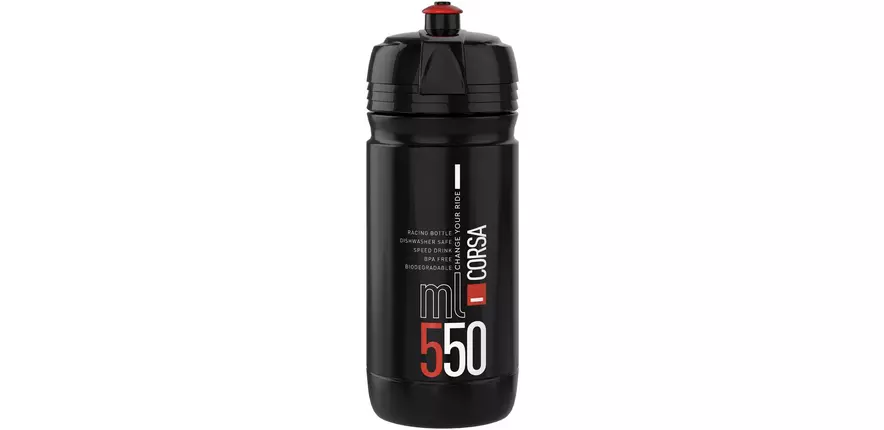 Elite Corsa 550 Water Bottle Black 2016 