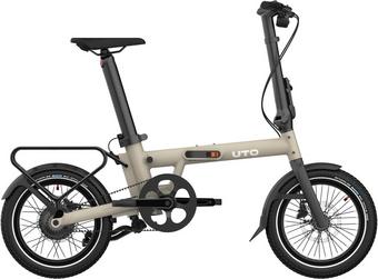 UTO Morning PRO16 Electric Folding Bike, Taupe