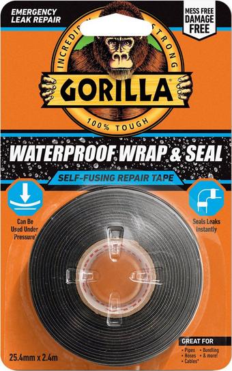Gorilla Waterproof Wrap & Seal Black 2.4m