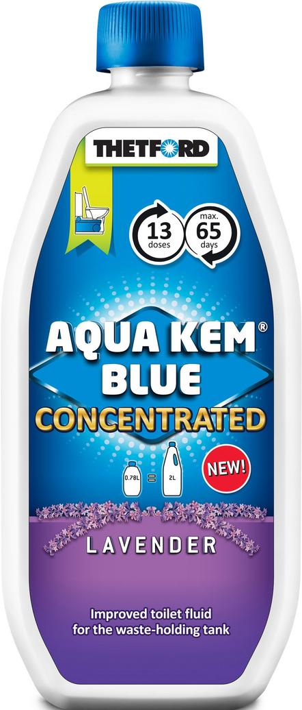 Thetford Aqua Kem Concentrado 0,8 Litros - Liquido Desinfectante Y Desodorante Para WC Químicos De Caravana Y Autocaravana