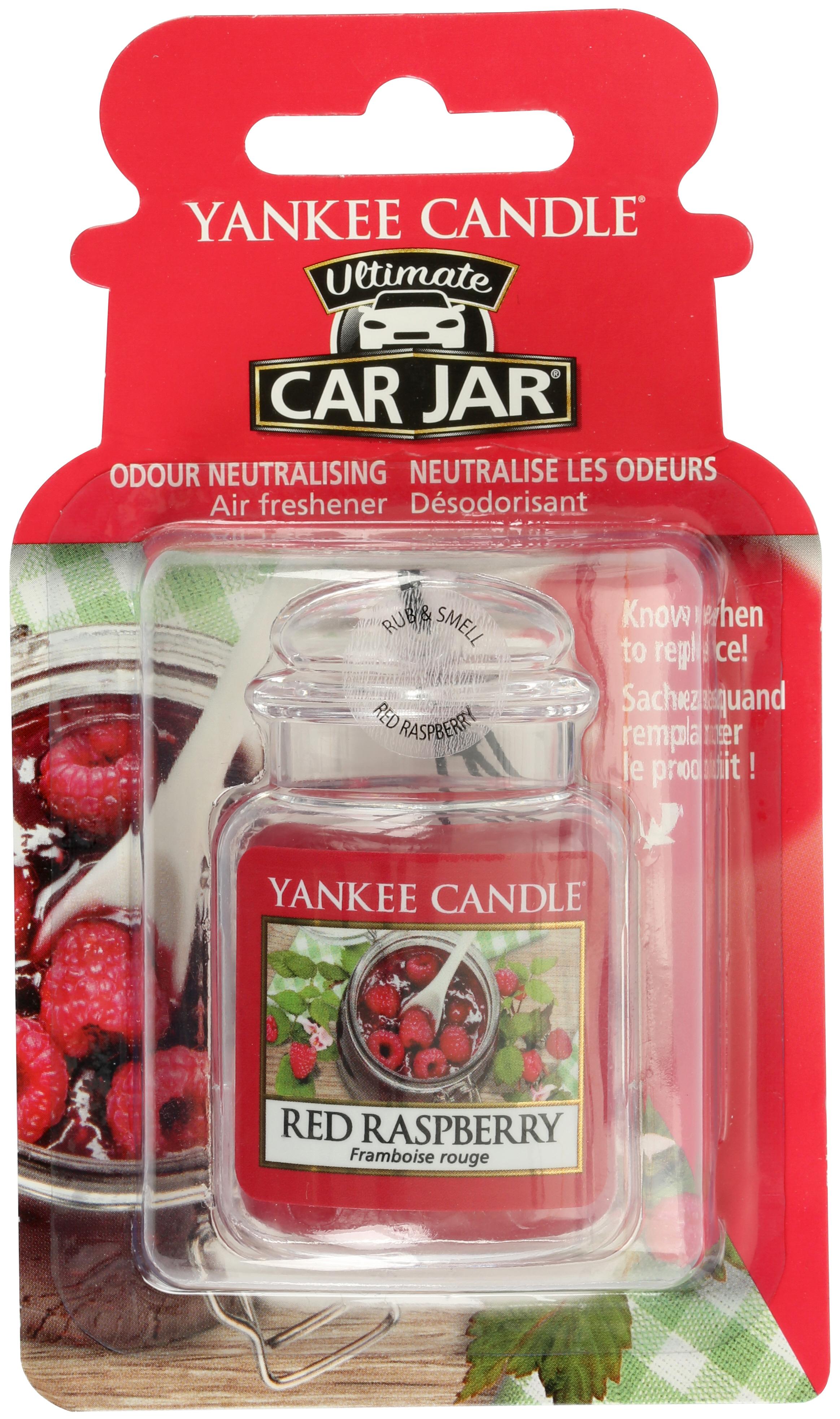 Yankee Candle Car Jar Ultimate Air Freshener In Red Raspberry