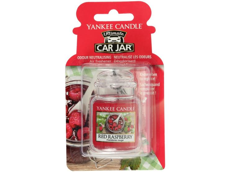 Yankee Candle Car Jar Ultimate Air Freshener in Red Raspberry