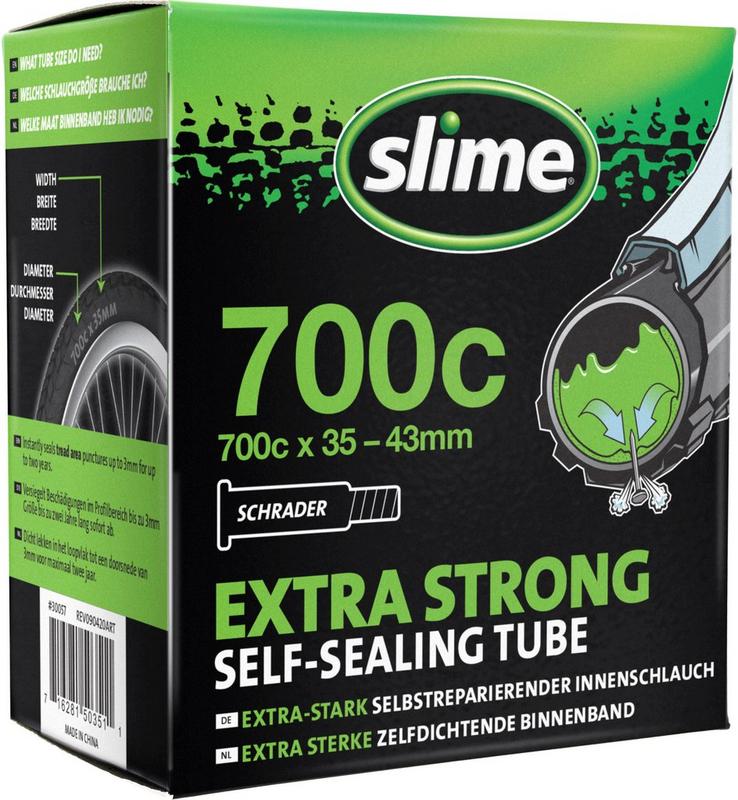 Halfords Slime Self-Sealing Inner Tubes 700C X 35-43Mm, Schrader | Extra 8% off for BC Members