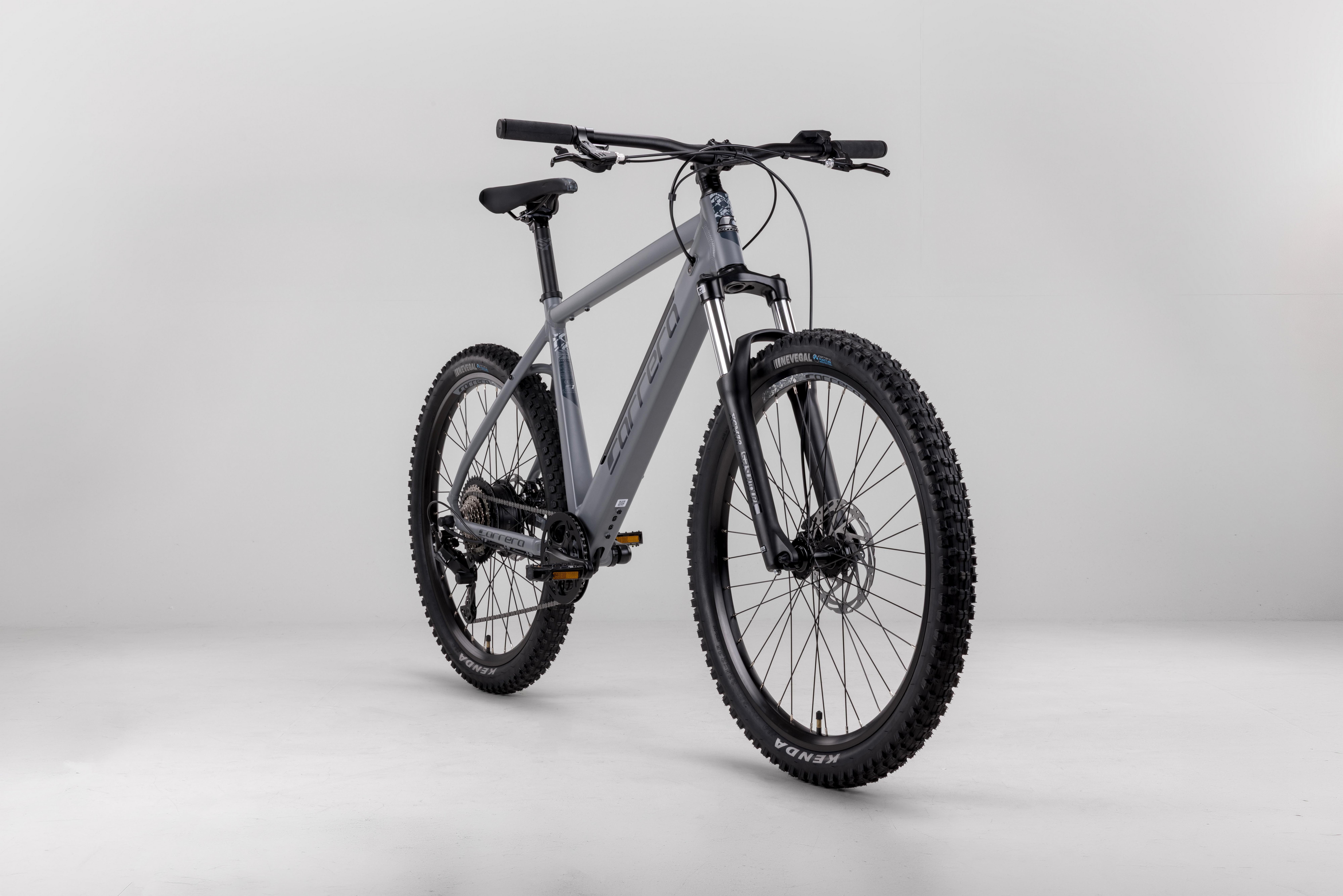 Carrera Vengeance-E 3.0 Electric Mountain Bike - Grey - S, M, L, XL Frames