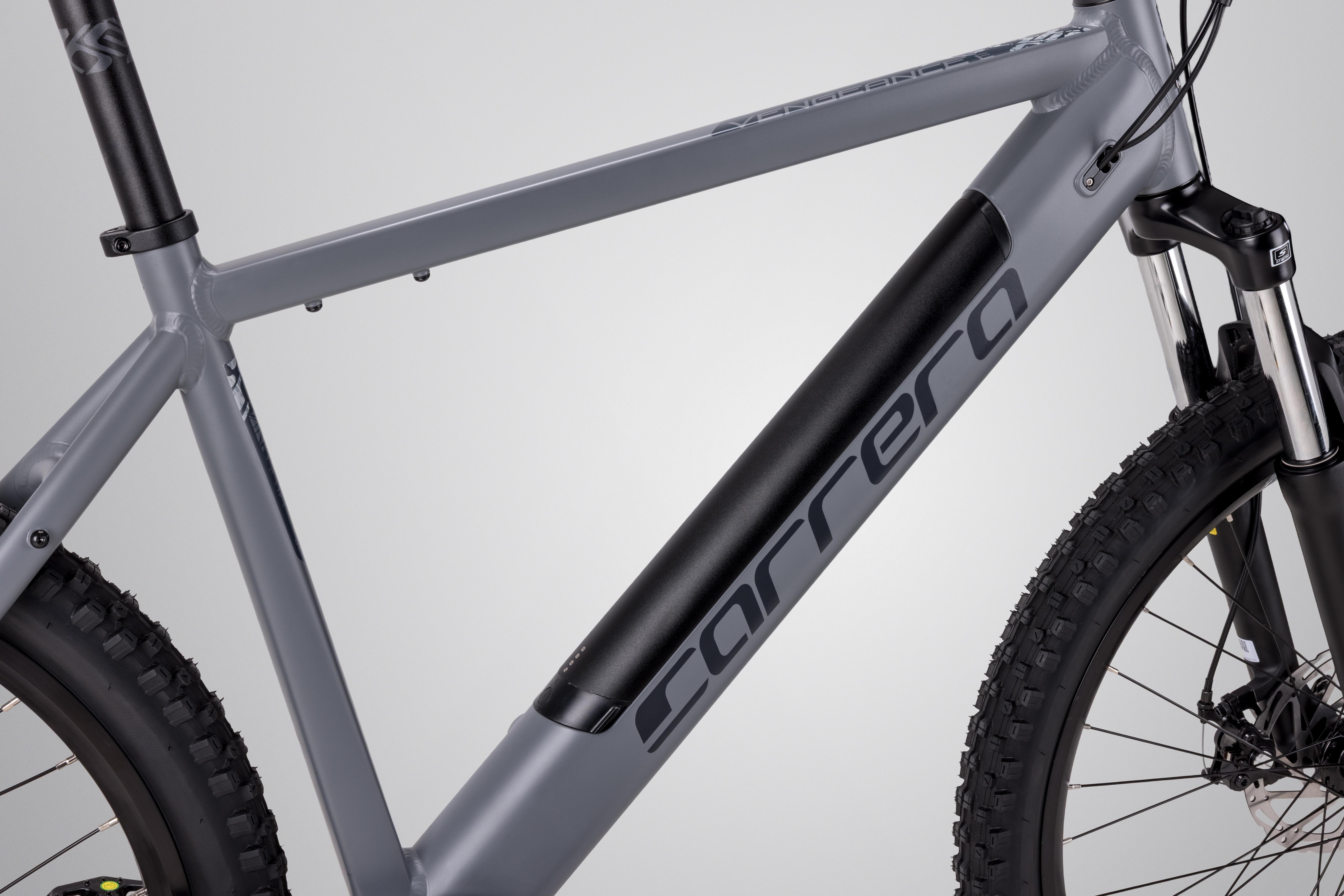 Carrera Vengeance-E 3.0 Electric Mountain Bike - Grey - S, M, L, XL Frames