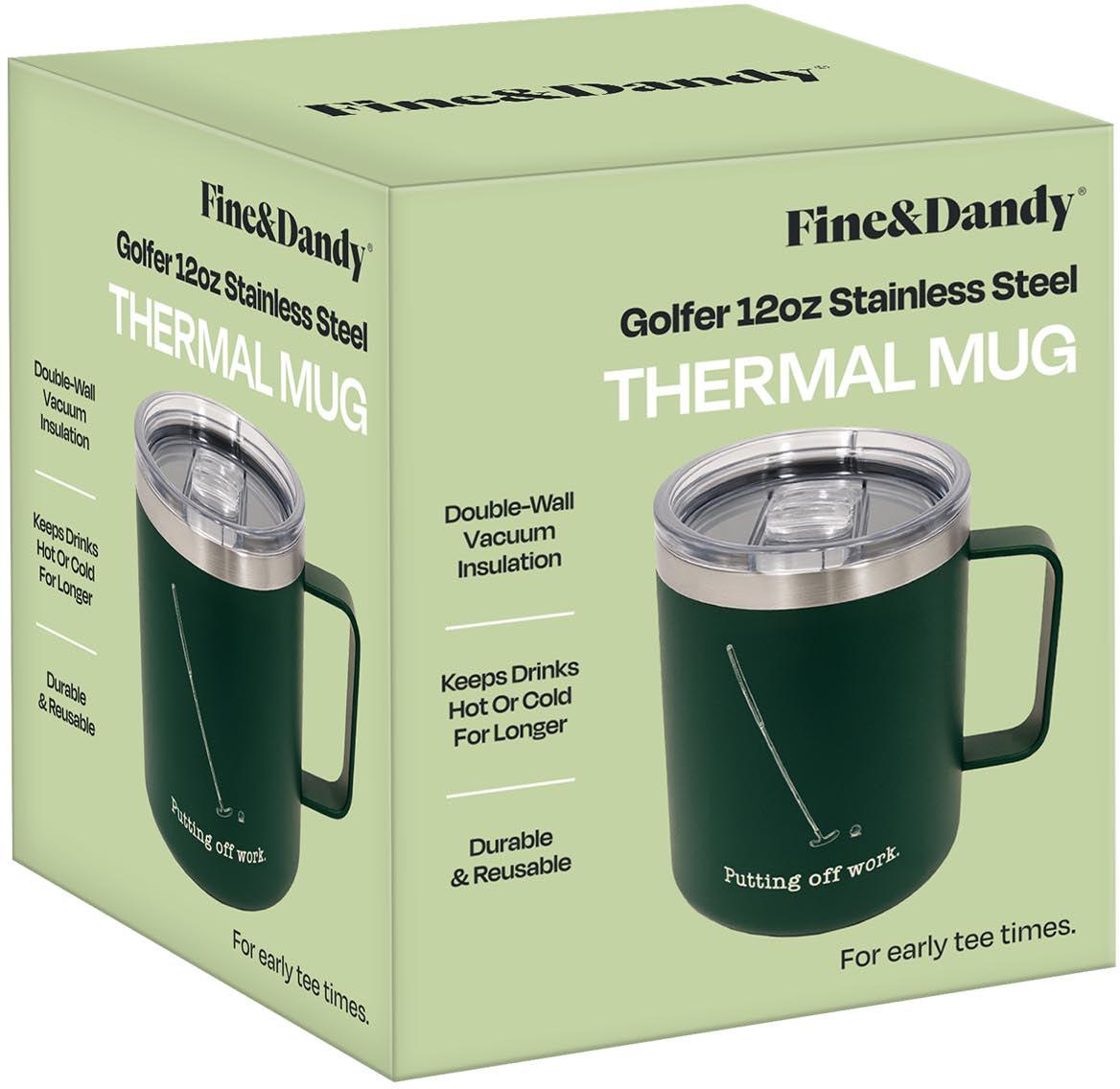 Fine & Dandy Thermal Mug Golf