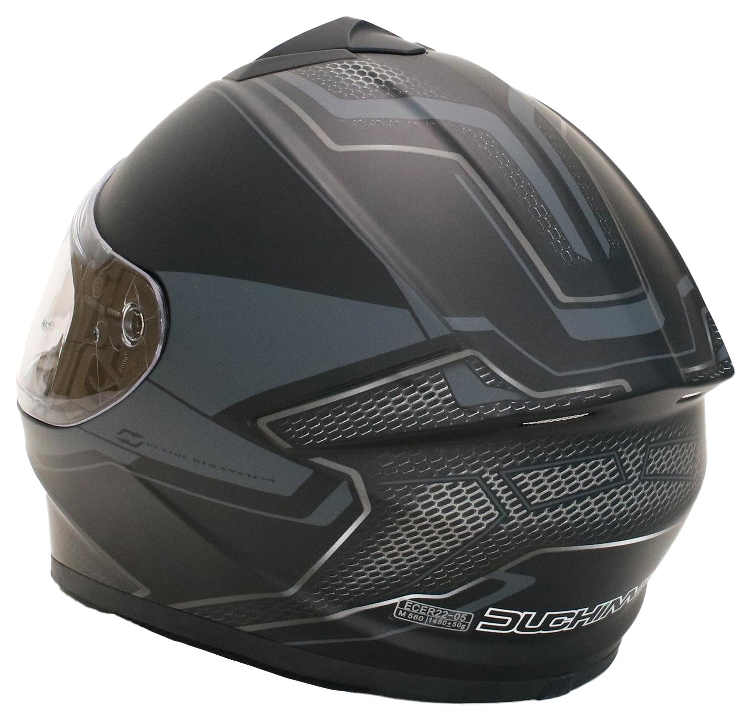 Duchinni Black/Gun Helmet D977