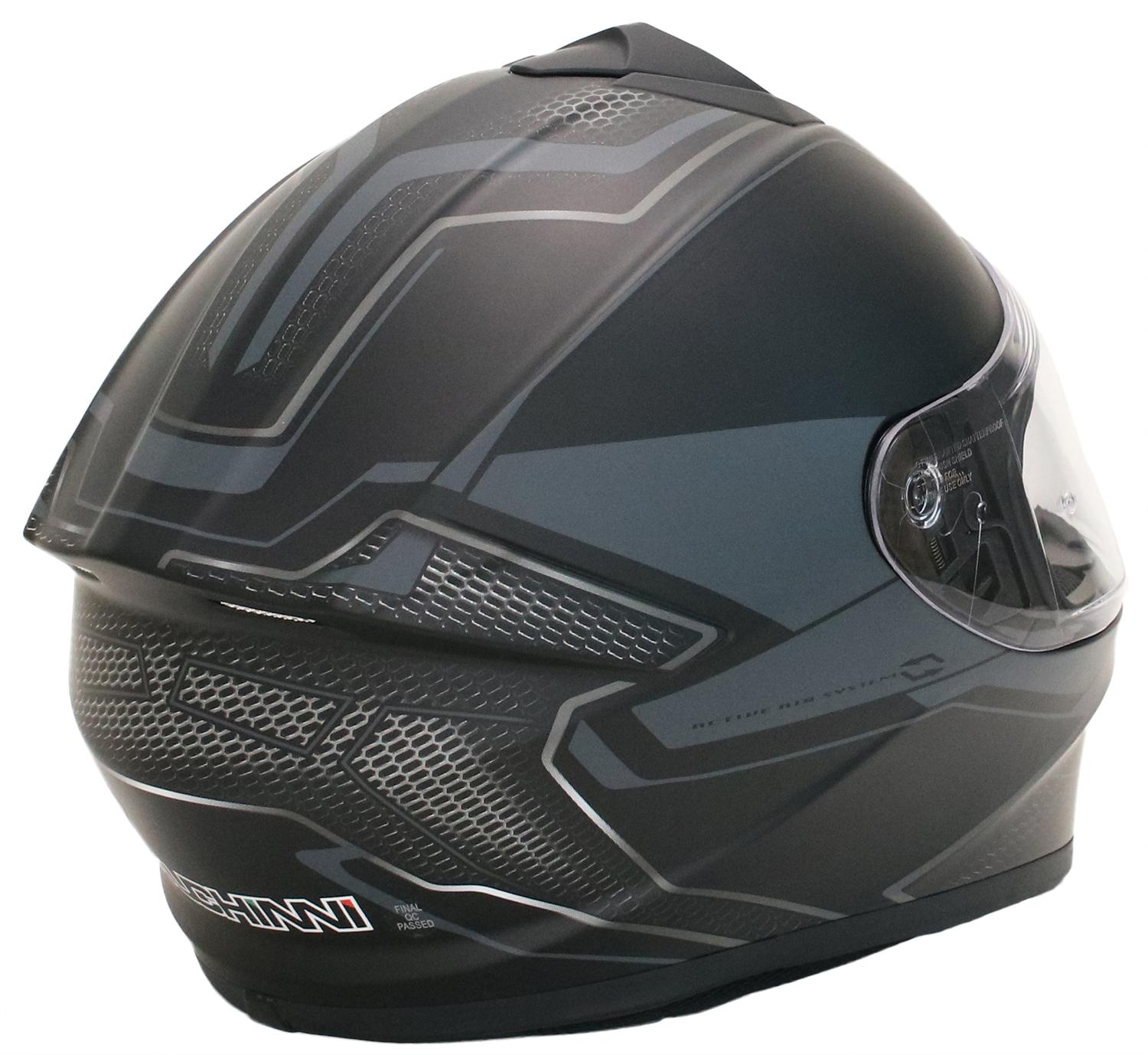 Duchinni Black/Gun Helmet D977