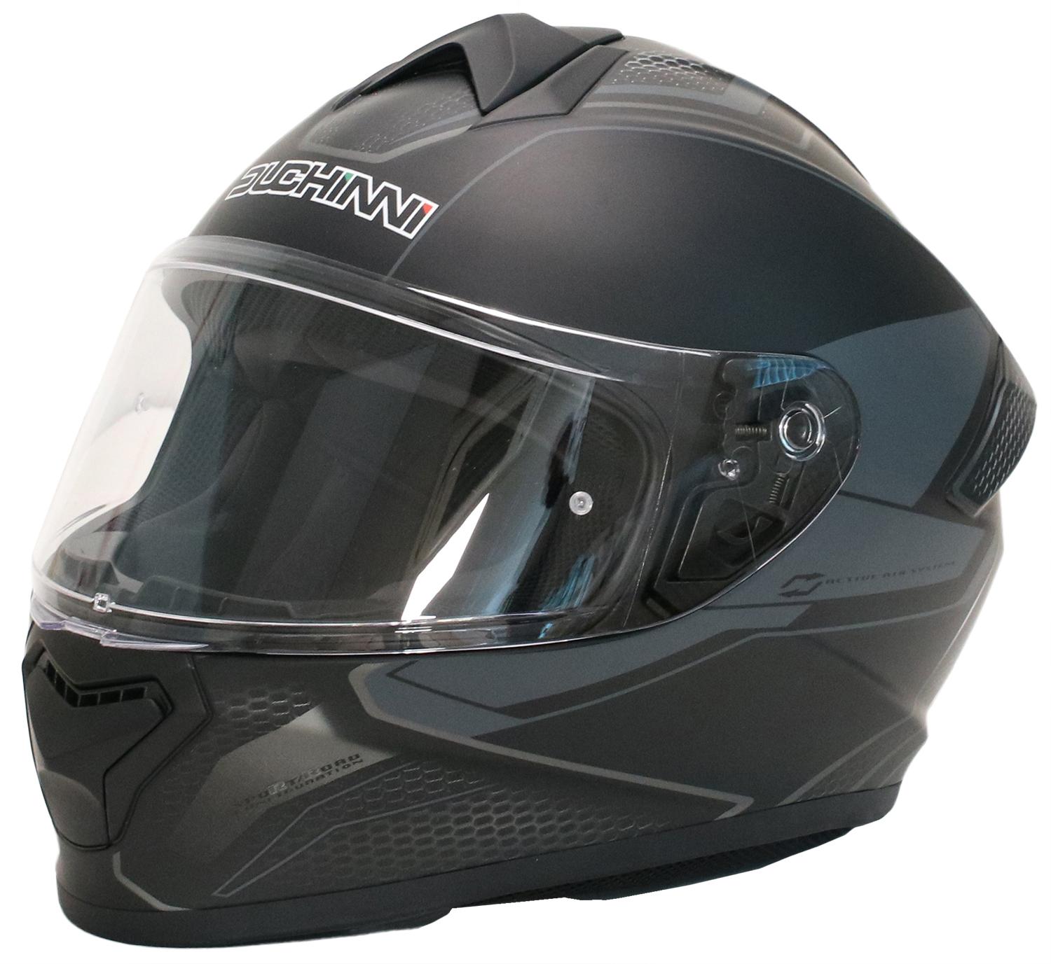 Duchinni Black/Gun Helmet D977 Xl