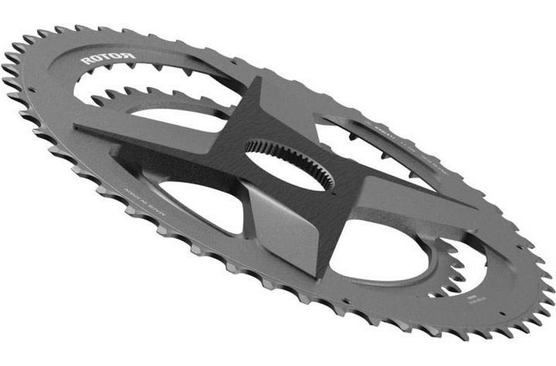 Rotor 2x Direct Mount Round Chainring Universal Tooth, 50/34T Rotor 2x Direct Mount Round Chainring Universal Tooth, 50/34T