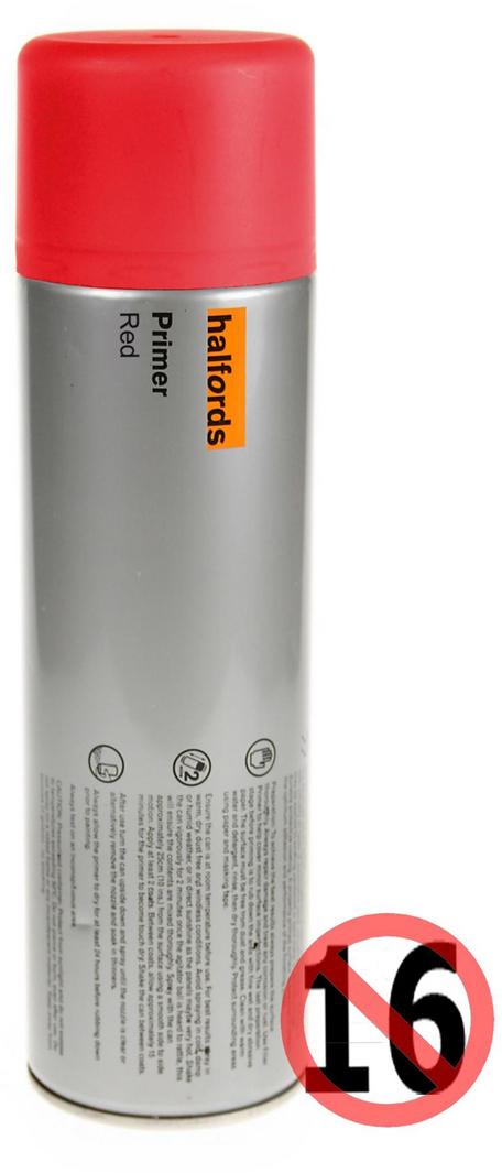 Halfords Primer RED 500ml Halfords UK