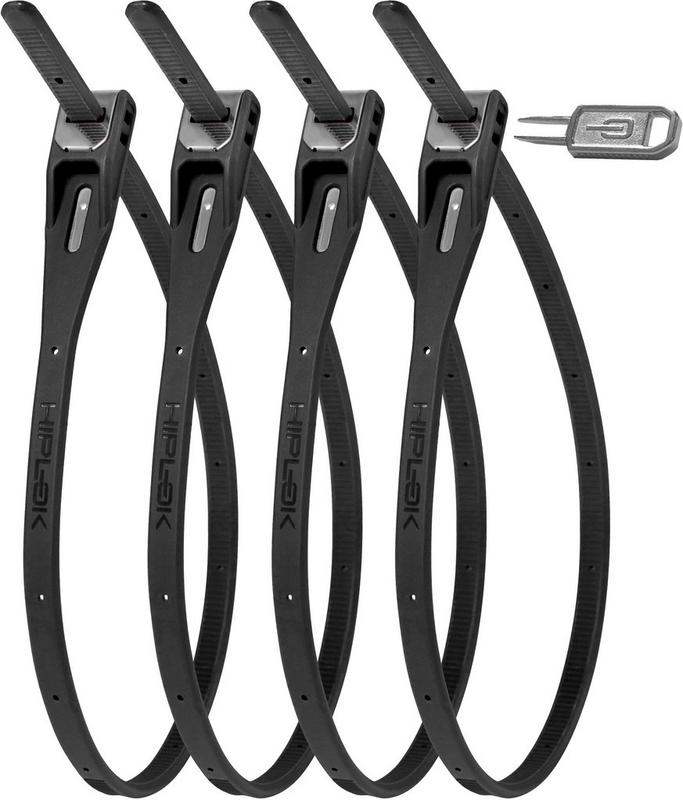 Halfords Hiplok Z-Lok Armoured Tie Black 4 Pack | Extra 8% off for BC Members