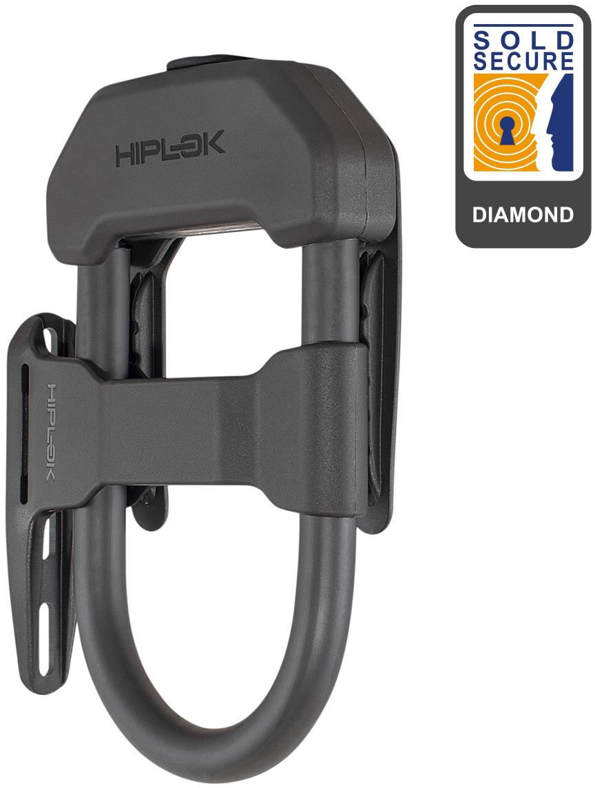 Hiplok DX D Lock Frame Clip All Black