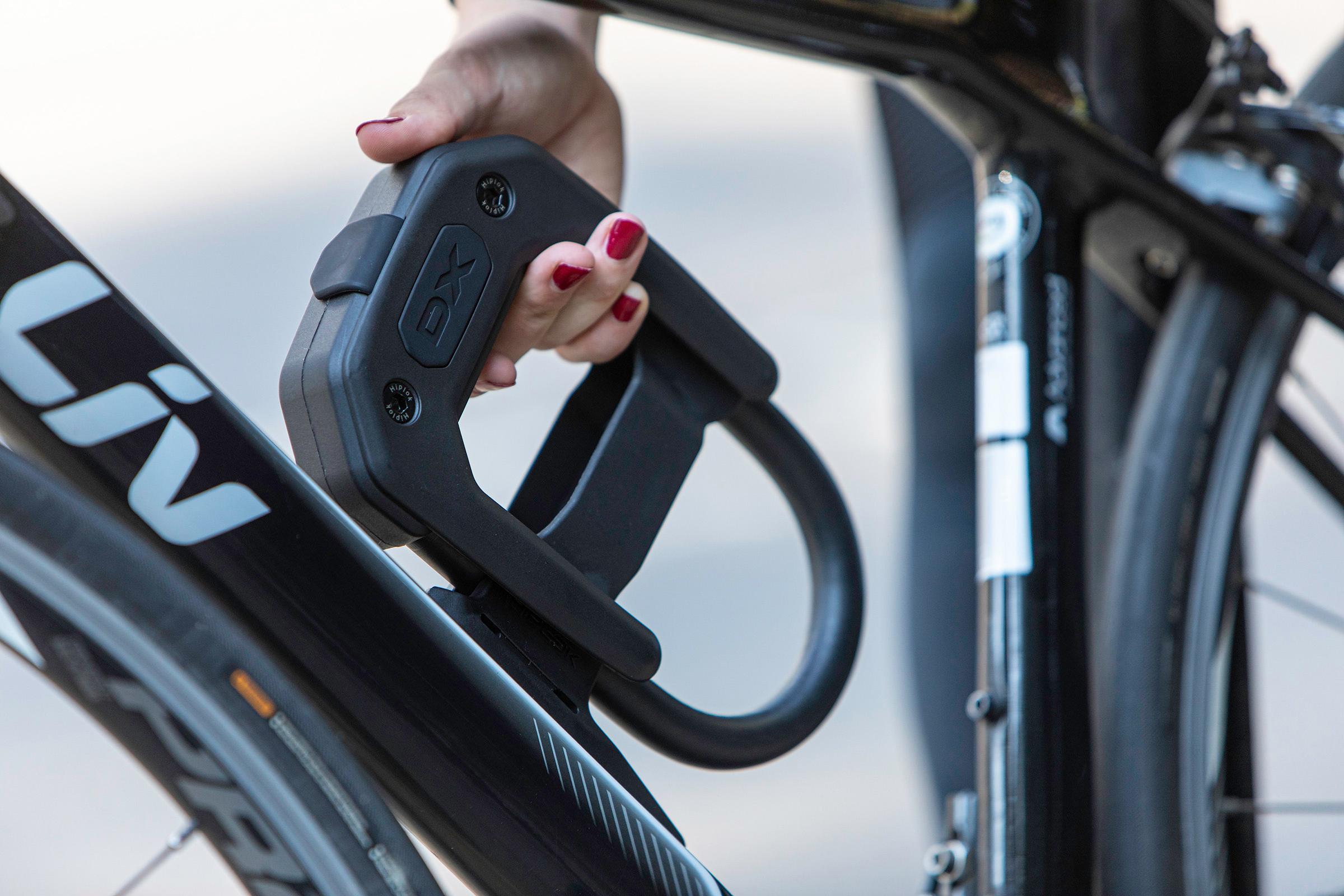 Hiplok DX D Lock Frame Clip All Black