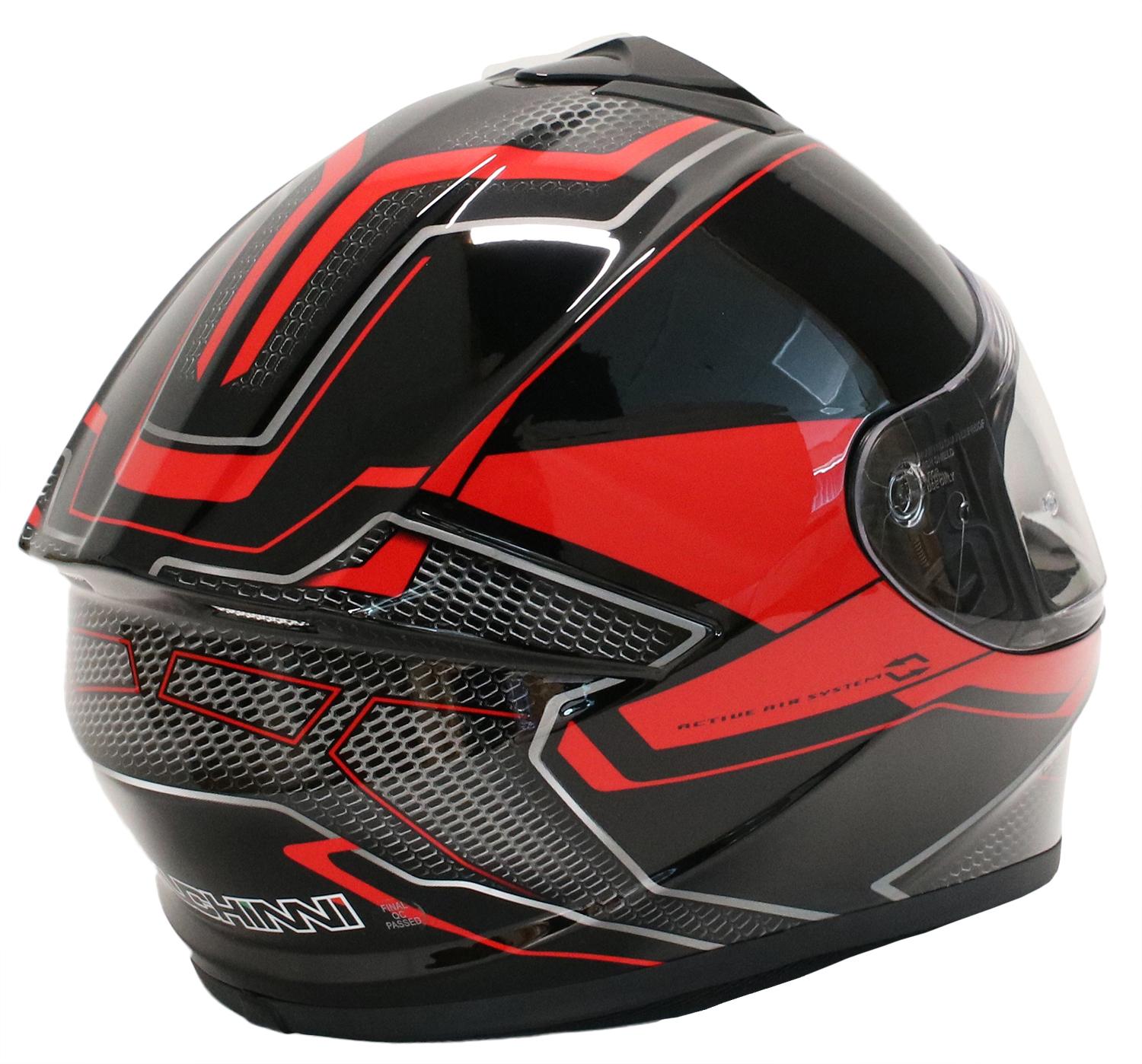 Duchinni Black/Red Helmet D977