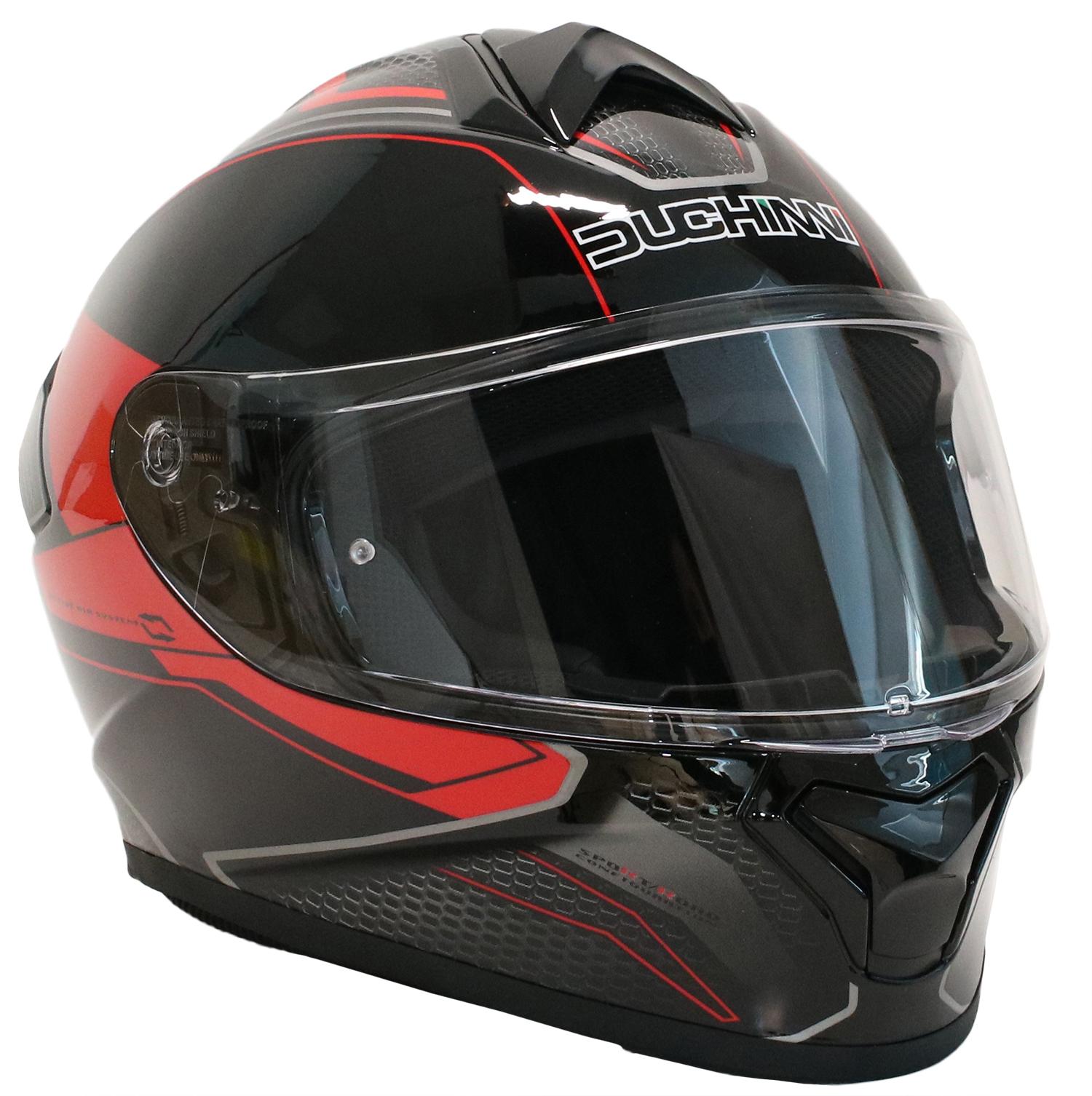 Duchinni Black/Red Helmet D977