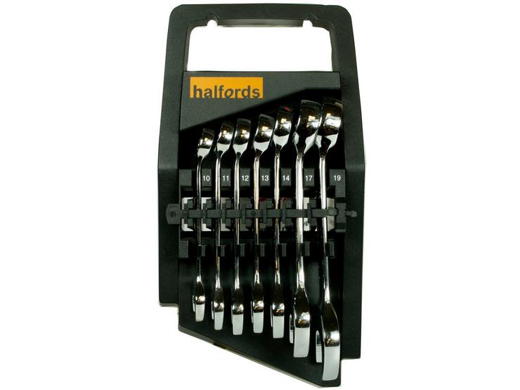 Halfords Advanced 7 piece Stubby Spanners Set