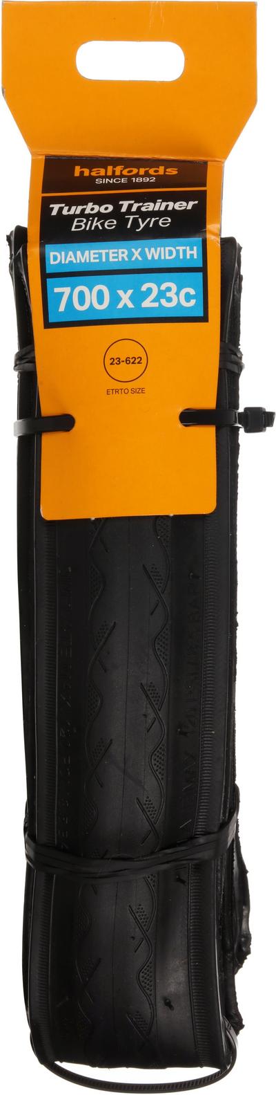 Halfords Essentials Turbo Trainer Tyre 700c x 23c