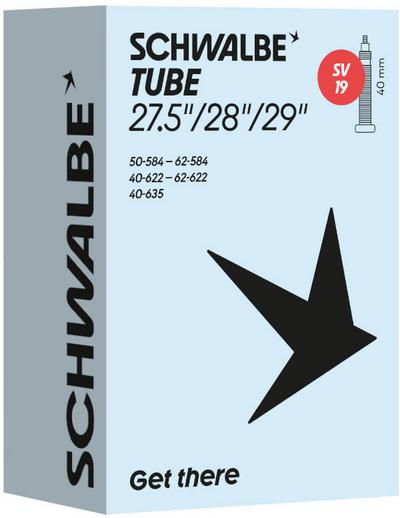 Schwalbe SV19 27.5”/28”/29” Inner Tube 40mm Presta Valve Schwalbe SV19 27.5”/28”/29” Inner Tube 40mm Presta Valve