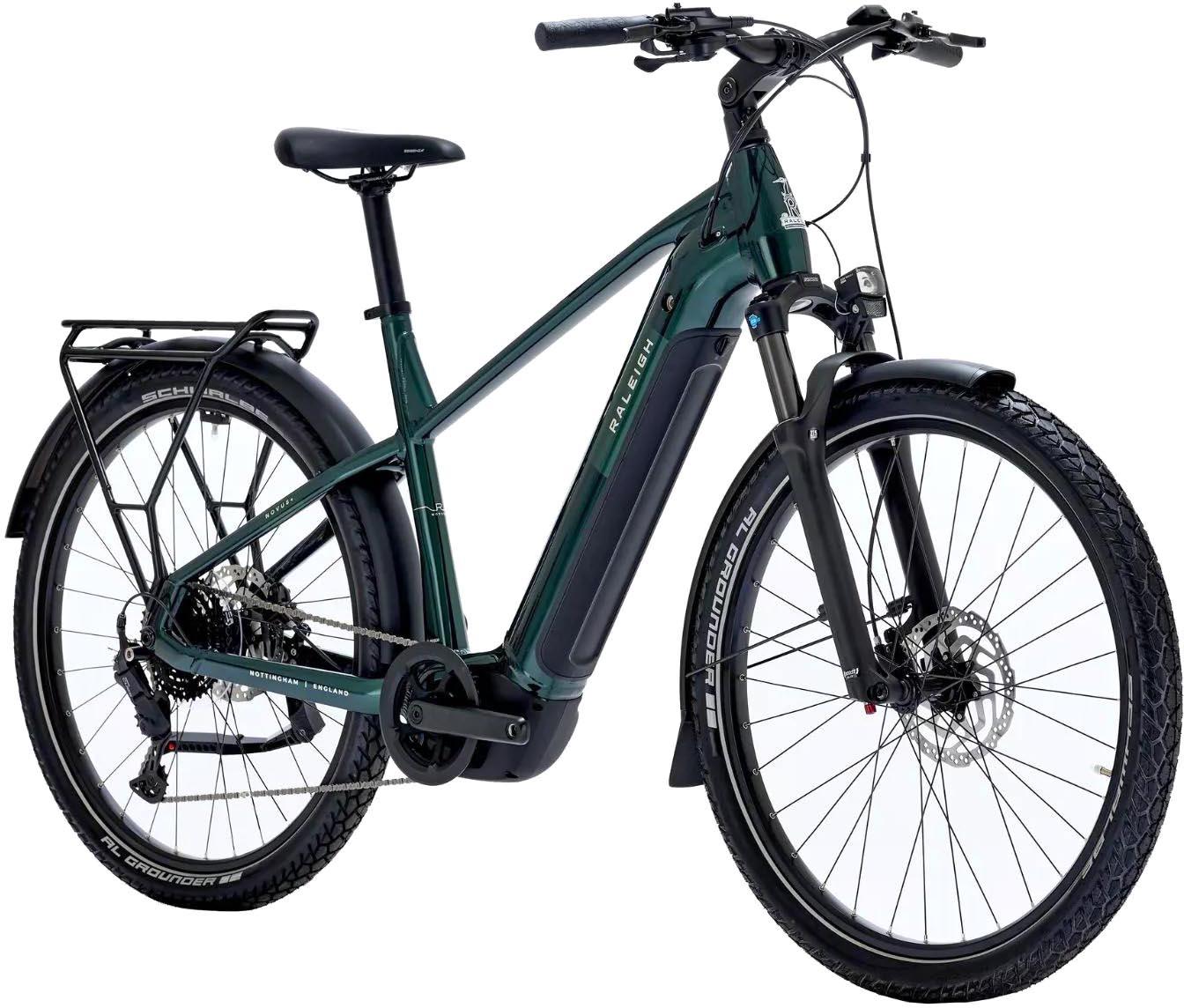 Raleigh Novus Plus Crossbar Electric Hybrid Bike - S, M, L, XL Frames