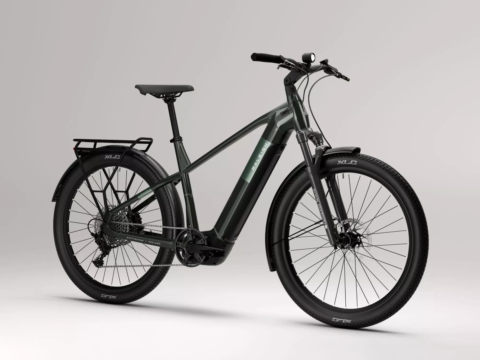 Raleigh Novus Plus Crossbar Electric Hybrid Bike - S, M, L, XL Frames