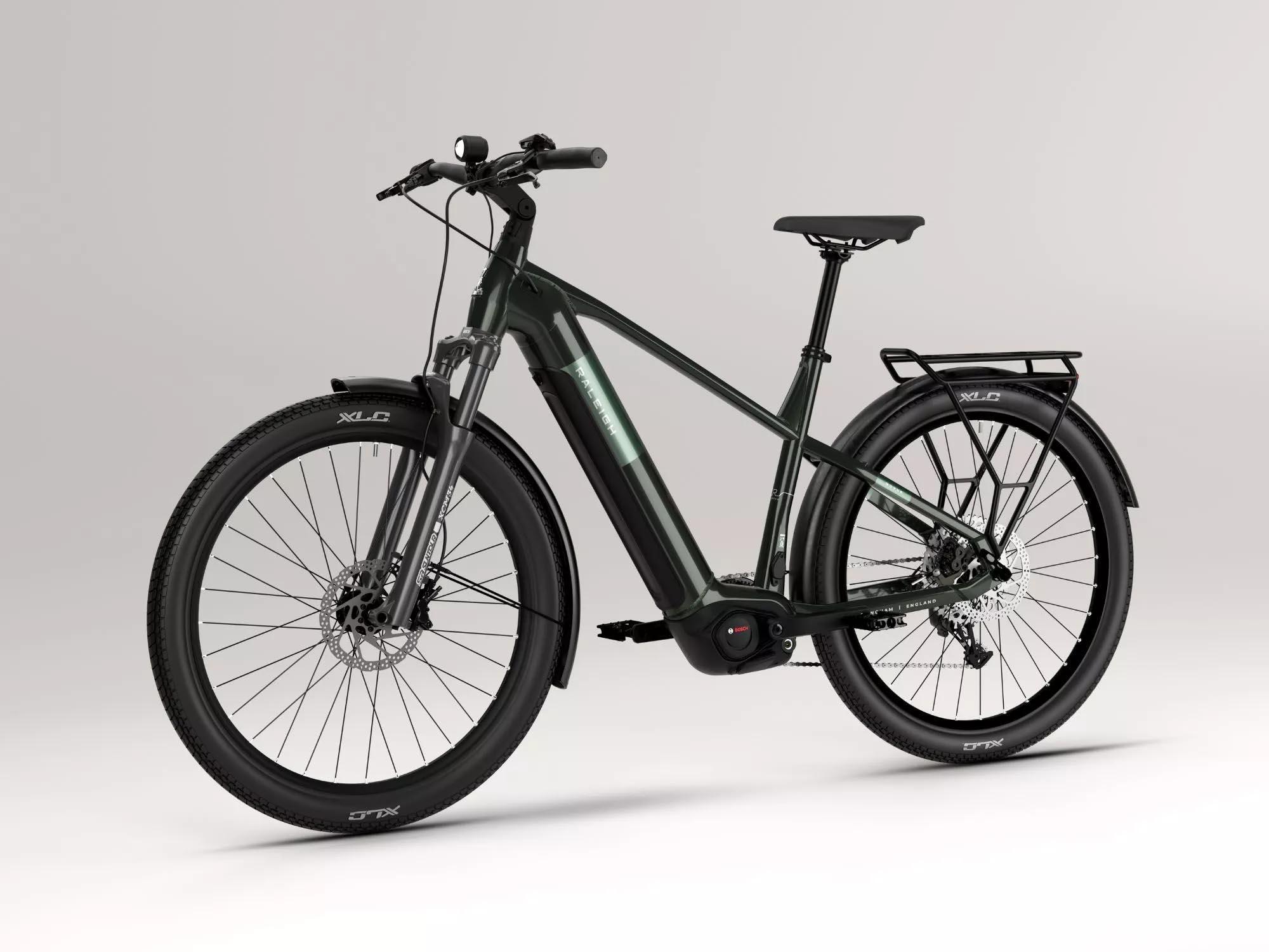 Raleigh Novus Plus Crossbar Electric Hybrid Bike - S, M, L, XL Frames
