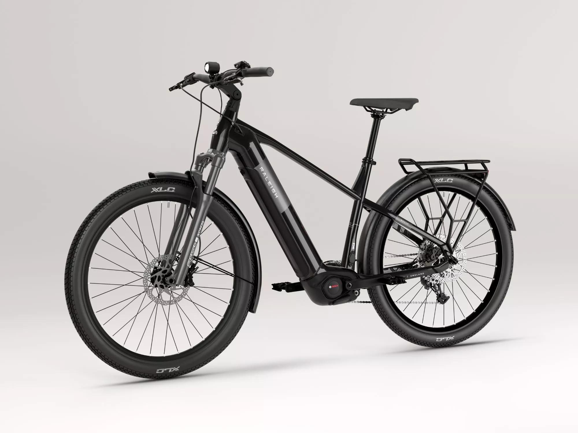 Raleigh Novus Hub Crossbar Electric Hybrid Bike - S, M, L, XL Frames