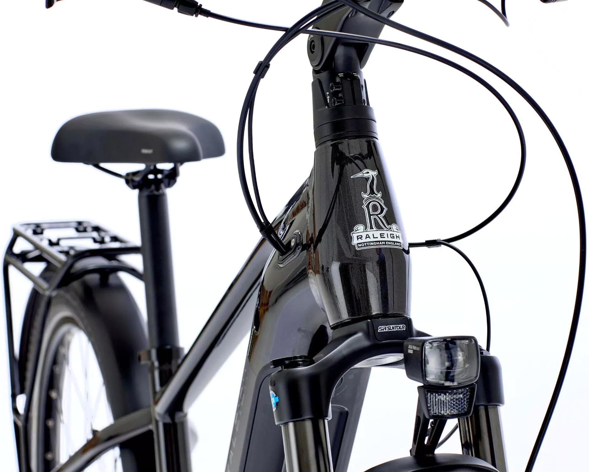 Raleigh Novus Hub Crossbar Electric Hybrid Bike - S, M, L, XL Frames