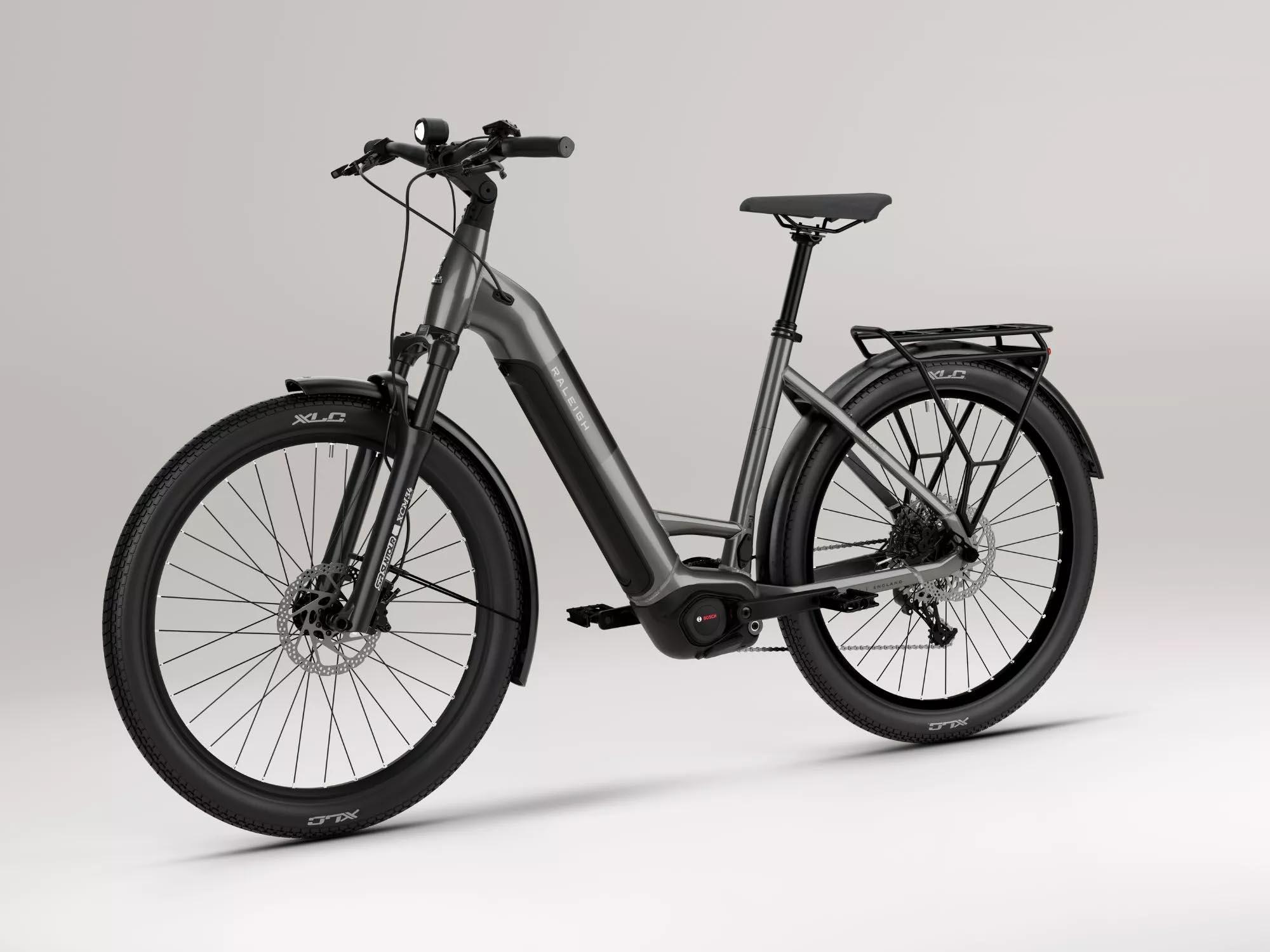 Raleigh Novus Low-Step Electric Hybrid Bike - S, M, L Frames